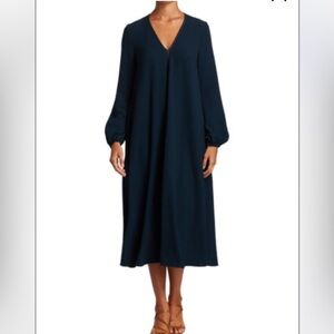 Stine Goya Brooklyn puff-sleeve midi dress